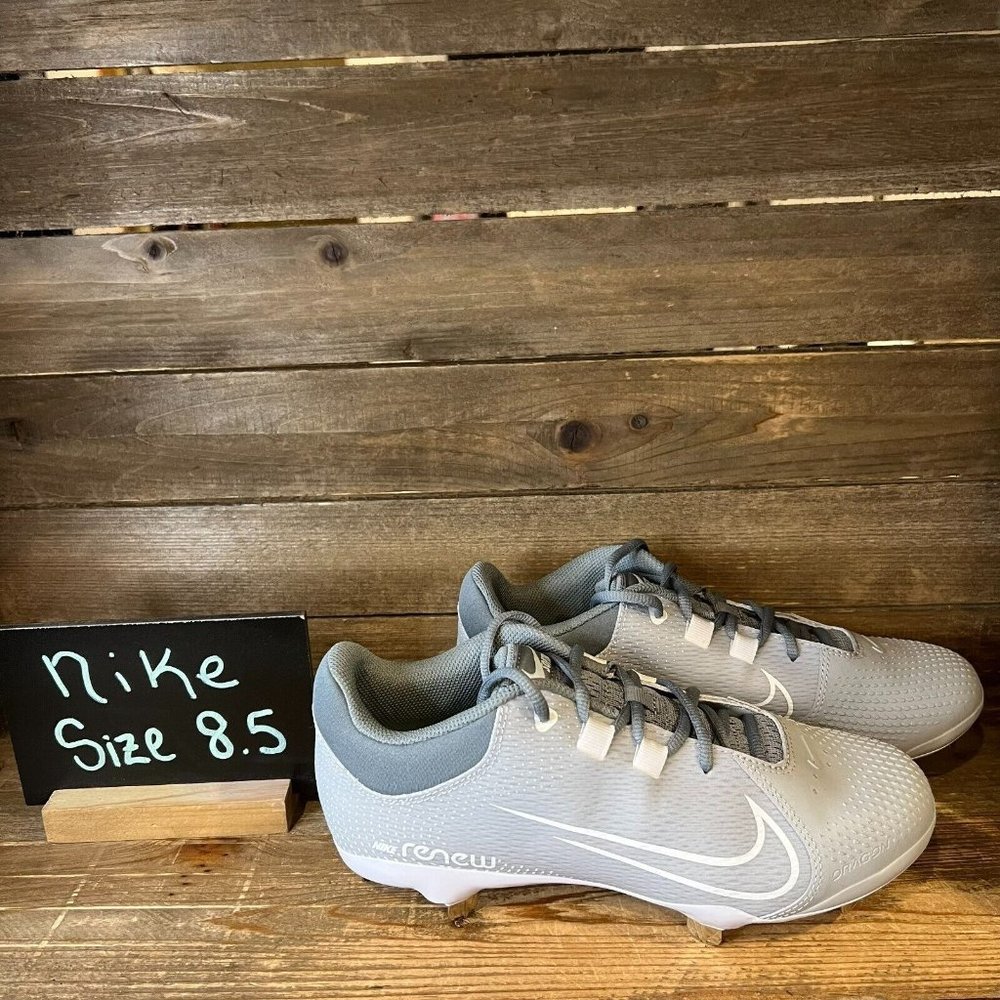 New Womens Nike Renew‎ Hyperdiamond 4 CZ5920-012 Gray Softball Shoes Size 8.5